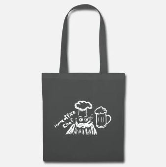 Stofftasche mit dem Logo Homeoffice Chef