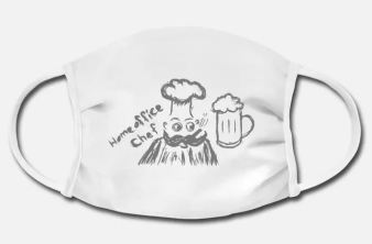 Mund Nasen Schutz mit dem Logo Homeoffice Chef